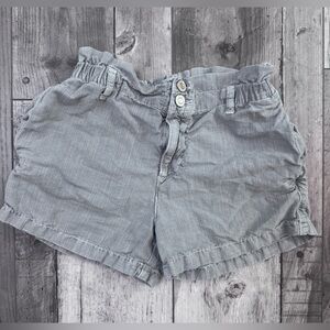 Zara Girls Denim Gray Bubble Shorts Boho 10